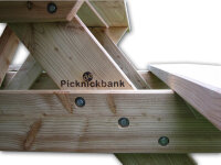 Picknickbank Comfort Lärchenholz