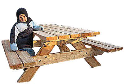 Picknickbank Classic Kid Lärchenholz